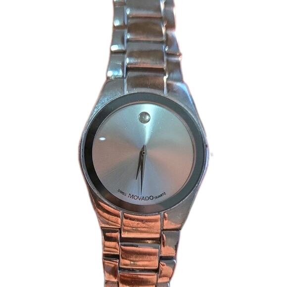 Movado T4A4028K Mens Stainless Steel Bracelet Watch Grey Dial